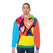Load image into Gallery viewer, SELFLOVE Unisex Pullover Hoodie (COLORFUL HEARTS)