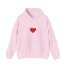Load image into Gallery viewer, SELFLOVE HOODIE (BLACK-RED HEART Unisex Heavy Blend™ Hooded Sweatshirt)