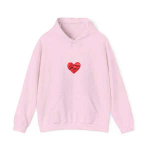 SELFLOVE HOODIE (BLACK-RED HEART Unisex Heavy Blend™ Hooded Sweatshirt)