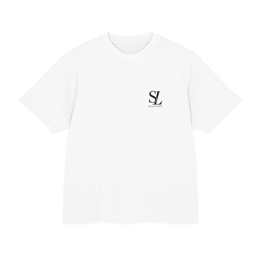 SELFLOVE ( QUALITY DESIGN LOGO)(white / black logo) Unisex Urban Heavy Tee - Minimalist Style for Everyday Comfort