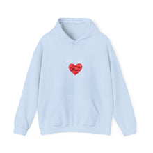 Load image into Gallery viewer, SELFLOVE HOODIE (BLACK-RED HEART Unisex Heavy Blend™ Hooded Sweatshirt)