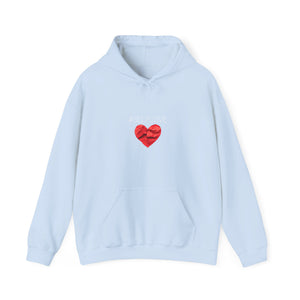 SELFLOVE HOODIE (BLACK-RED HEART Unisex Heavy Blend™ Hooded Sweatshirt)