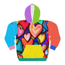 Load image into Gallery viewer, SELFLOVE Unisex Pullover Hoodie (COLORFUL HEARTS)