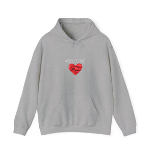SELFLOVE HOODIE (BLACK-RED HEART Unisex Heavy Blend™ Hooded Sweatshirt)