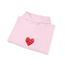 Load image into Gallery viewer, SELFLOVE HOODIE (BLACK-RED HEART Unisex Heavy Blend™ Hooded Sweatshirt)
