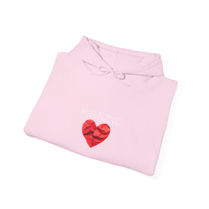 SELFLOVE HOODIE (BLACK-RED HEART Unisex Heavy Blend™ Hooded Sweatshirt)