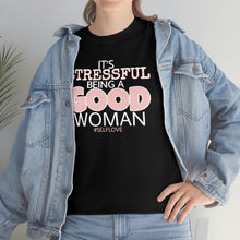 Load image into Gallery viewer, GOOD WOMAN#SelfLove (Unisex Heavy Cotton Tee)(black)