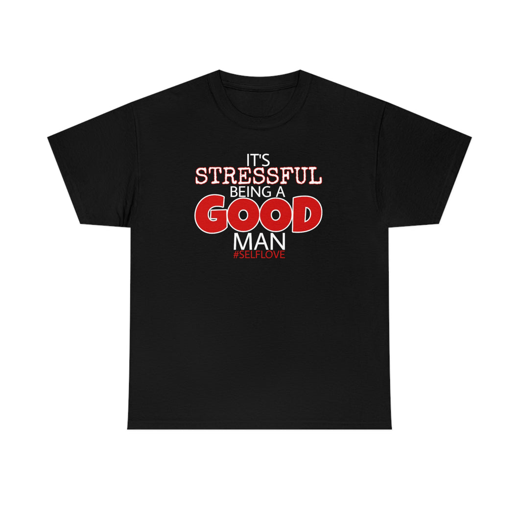 GOOD MAN #SelfLove (Unisex Heavy Cotton Tee)(black)