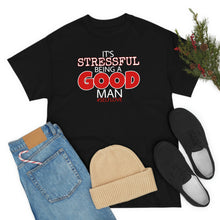 Load image into Gallery viewer, GOOD MAN #SelfLove (Unisex Heavy Cotton Tee)(black)