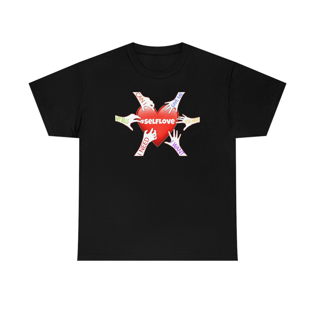 TAKING FROM ME #SelfLove (Unisex Heavy Cotton Tee)(black)