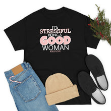 Load image into Gallery viewer, GOOD WOMAN#SelfLove (Unisex Heavy Cotton Tee)(black)