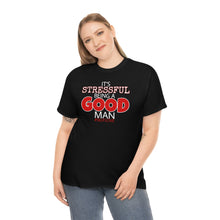 Load image into Gallery viewer, GOOD MAN #SelfLove (Unisex Heavy Cotton Tee)(black)