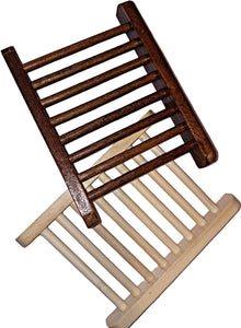 WOODEN SOAP DISH HOLDER (TAN)