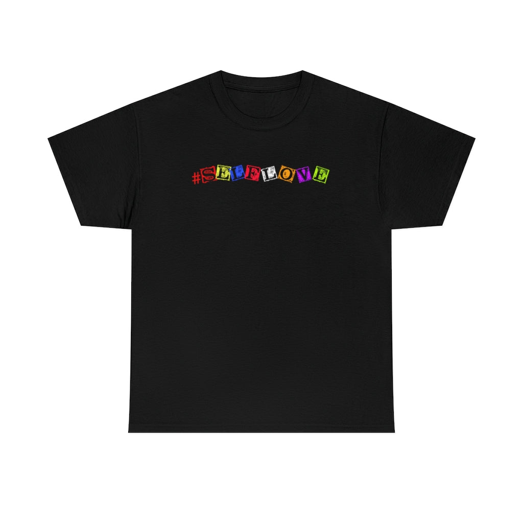 #SelfLove Block (Unisex Heavy Cotton Tee)(black)
