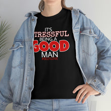 Load image into Gallery viewer, GOOD MAN #SelfLove (Unisex Heavy Cotton Tee)(black)