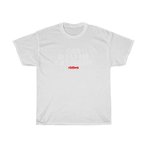 GOD BUILT ME DIFFETENT #SelfLove (Unisex Heavy Cotton Tee)(black)