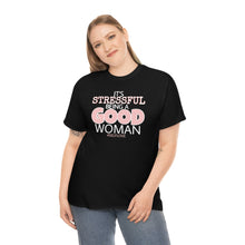 Load image into Gallery viewer, GOOD WOMAN#SelfLove (Unisex Heavy Cotton Tee)(black)