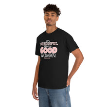 Load image into Gallery viewer, GOOD WOMAN#SelfLove (Unisex Heavy Cotton Tee)(black)